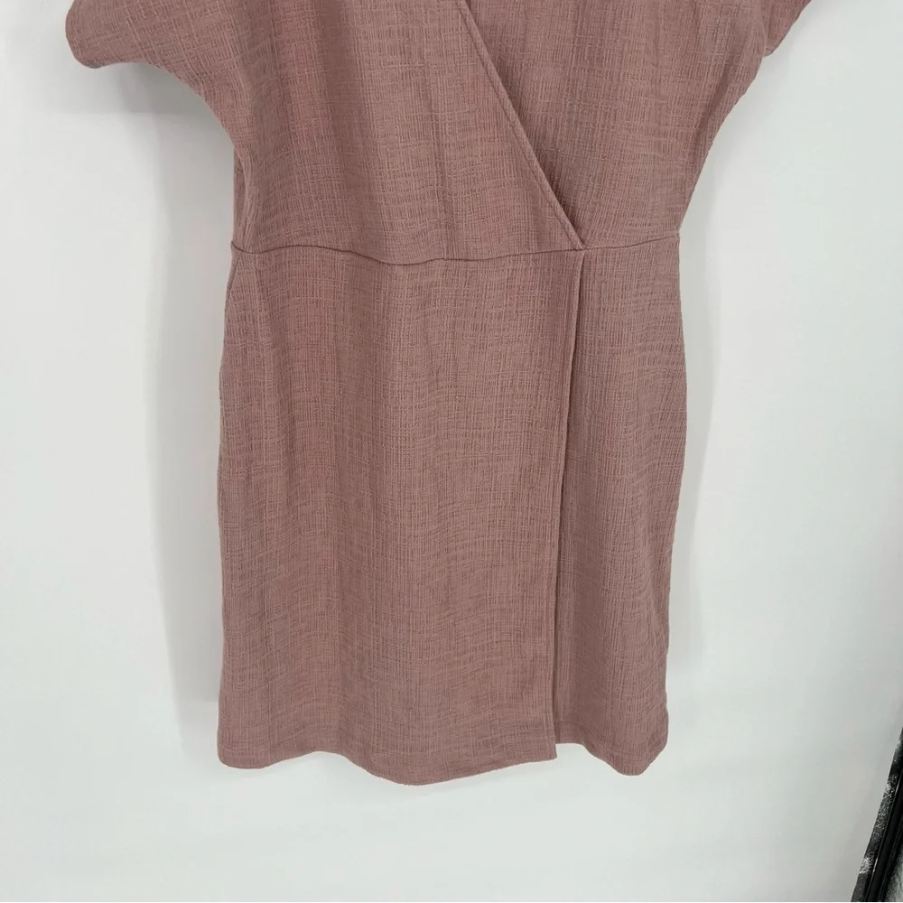 Madewell Cross‎ Front Flutter Sleeve Minidress in Pink